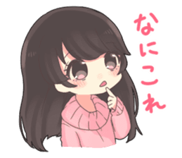 Poisoning sticker of a healing girl sticker #15882265