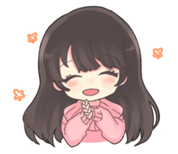 Poisoning sticker of a healing girl sticker #15882274