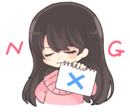 Poisoning sticker of a healing girl sticker #15882277