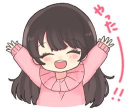 Poisoning sticker of a healing girl sticker #15882279