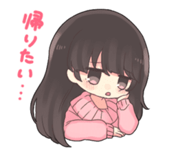 Poisoning sticker of a healing girl sticker #15882280