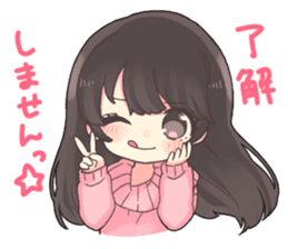 Poisoning sticker of a healing girl sticker #15882289