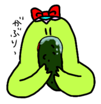 Cucumber love Kappa sticker sticker #15882503
