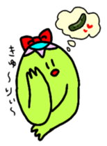 Cucumber love Kappa sticker sticker #15882506
