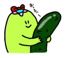 Cucumber love Kappa sticker sticker #15882511