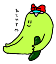 Cucumber love Kappa sticker sticker #15882517
