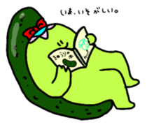 Cucumber love Kappa sticker sticker #15882522