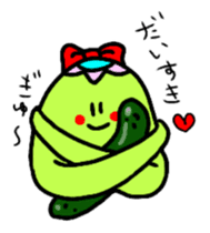 Cucumber love Kappa sticker sticker #15882529