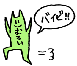 I'm THE MUROI with Push Up Cat sticker #15882638