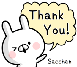Sacchan's rabbit stickers2 sticker #15882657