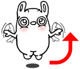 Strange character of the rabbit baby sticker #15882842