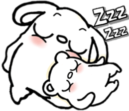 Strange character of the rabbit baby sticker #15882873