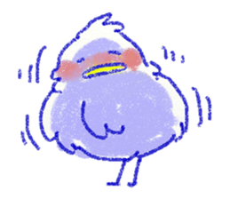 red bull and grean cat and blue bird,3rd sticker #15883364