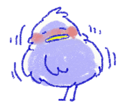 red bull and grean cat and blue bird,3rd sticker #15883364