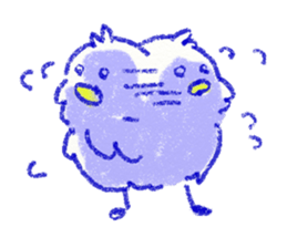 red bull and grean cat and blue bird,3rd sticker #15883365