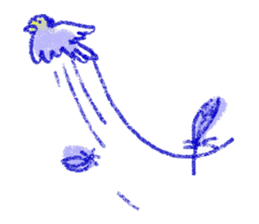 red bull and grean cat and blue bird,3rd sticker #15883367