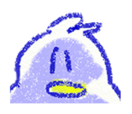 red bull and grean cat and blue bird,3rd sticker #15883370