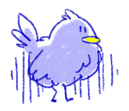 red bull and grean cat and blue bird,3rd sticker #15883371