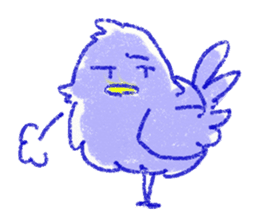 red bull and grean cat and blue bird,3rd sticker #15883373