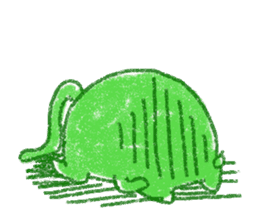 red bull and grean cat and blue bird,3rd sticker #15883380