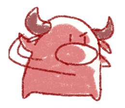 red bull and grean cat and blue bird,3rd sticker #15883400