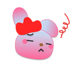 Rabbit and bear daily(Tulip) sticker #15885924