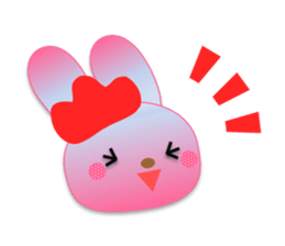 Rabbit and bear daily(Tulip) sticker #15885927