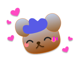 Rabbit and bear daily(Tulip) sticker #15885941