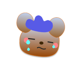 Rabbit and bear daily(Tulip) sticker #15885942