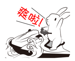 The daily routine of rabbits - 2 sticker #15886050