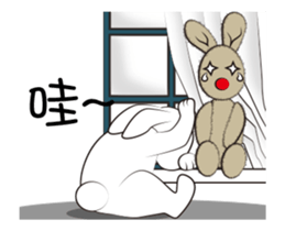 The daily routine of rabbits - 2 sticker #15886056