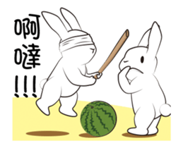 The daily routine of rabbits - 2 sticker #15886057