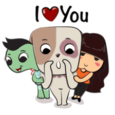 Charley and Bubu best date sticker #15886331