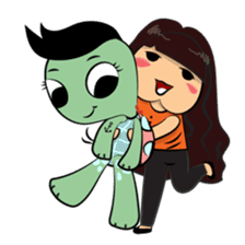 Charley and Bubu best date sticker #15886356