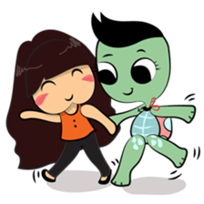 Charley and Bubu best date sticker #15886366