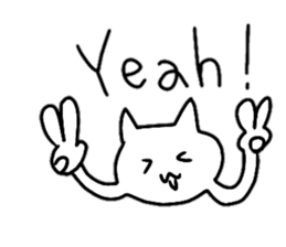 A cat whose hands are growing frequently sticker #15886938