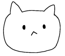 A cat whose hands are growing frequently sticker #15886941