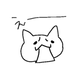 A cat whose hands are growing frequently sticker #15886949