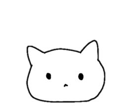 A cat whose hands are growing frequently sticker #15886961