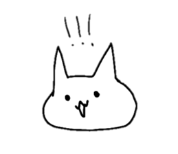 A cat whose hands are growing frequently sticker #15886966