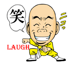 Shaolin joke 100 face fist sticker #15888051