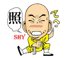 Shaolin joke 100 face fist sticker #15888053
