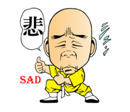 Shaolin joke 100 face fist sticker #15888061