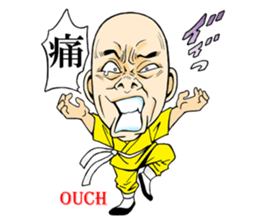 Shaolin joke 100 face fist sticker #15888078