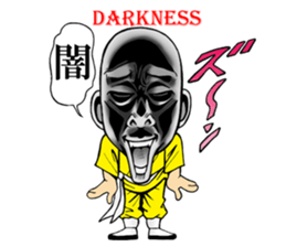 Shaolin joke 100 face fist sticker #15888087