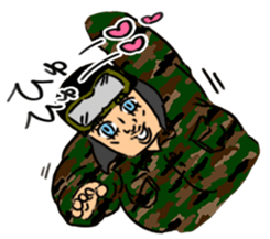 Figures in overly dressed sticker #15888518