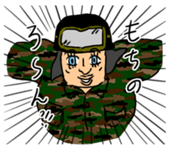 Figures in overly dressed sticker #15888527