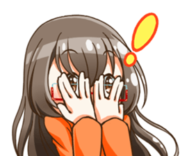 Utamaro and Ms.Ichikawa2 sticker #15888966