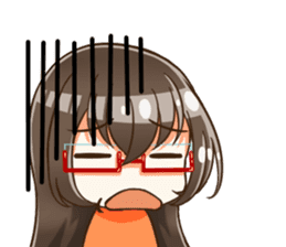 Utamaro and Ms.Ichikawa2 sticker #15888968