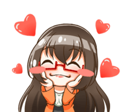 Utamaro and Ms.Ichikawa2 sticker #15888969